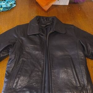 Black Leather Jacket EUC